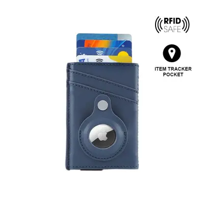 TROMSI - Santhome(R) PU Card Holder with Santhome Tag pocket - Navy Blue
