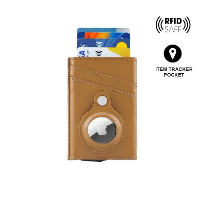 TROMSI - Santhome(R) PU Card Holder with Santhome Tag pocket - Tan