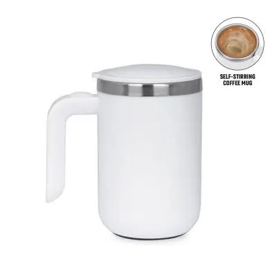 CAFFE - Hans Larsen Auto-Stirring Coffee Mug - White