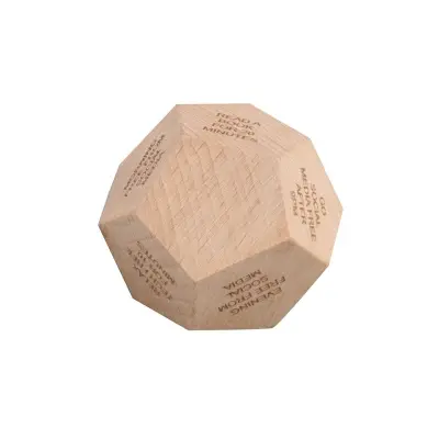 ORLI - eco-neutral Digital Detox Wooden Dice