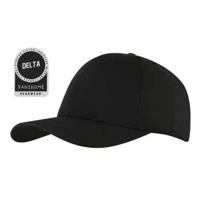 DELTA - Santhome(R) DryNCool(R) Performance Stretch-Fitted Cap - Black