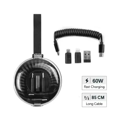 CORDA - Giftology Curled Cable & Adapter Kit