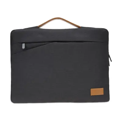 SALCEA - Santhome(R) 15" Laptop Sleeve - Black/Tan