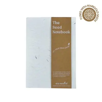 NOLA - eco-neutral(R) A5 Hard Cover Handmade Seed Paper Notebook