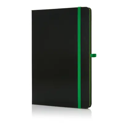 SUKH - SANTHOME A5 Hardcover Ruled Notebook Black-Green