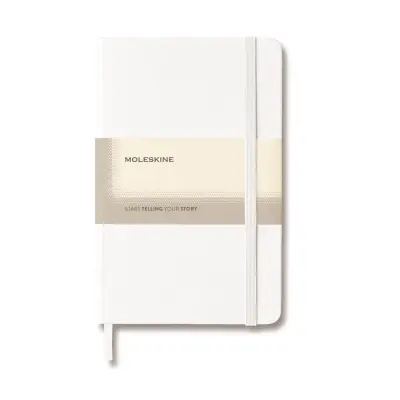 Moleskine Classic Large Ruled Hard Cover Notebook -  White