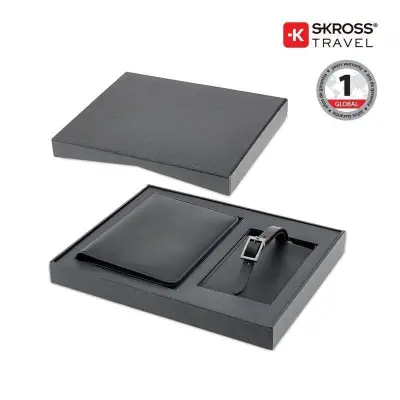 Skross(R) Diplomat Travel Gift Set with Passport Holder and Luggage Tag