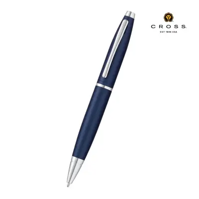 Cross Calais Matte Metallic Blue with Polished Chrome Appointments Ballpoint Pen (Blue Ink) 