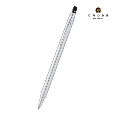 Cross Click Chrome with Chrome Appointments Ballpoint Pen (Blue Ink) 